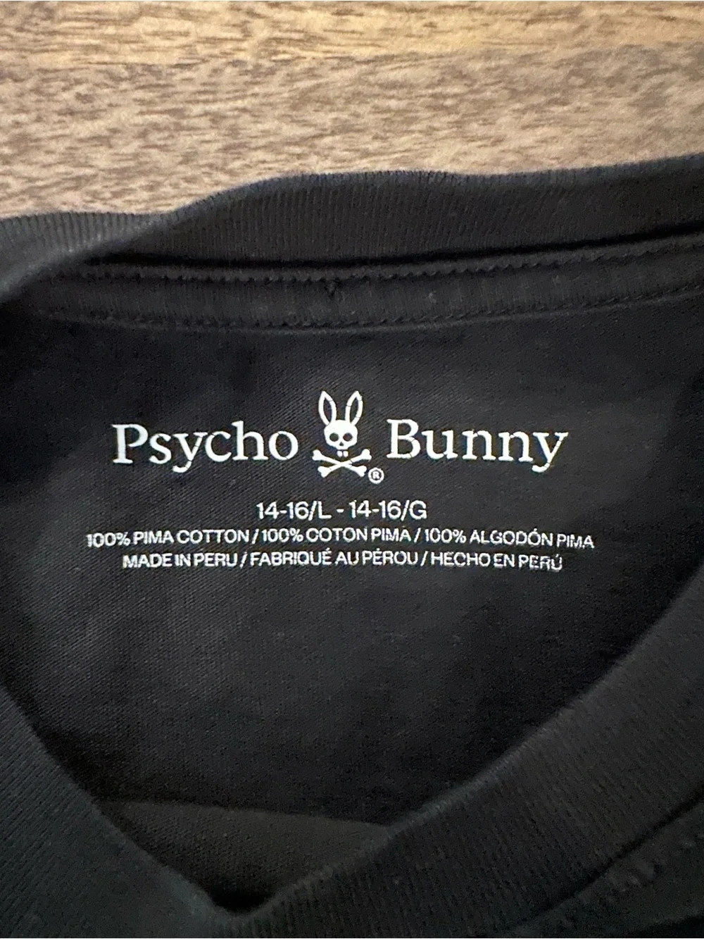 Kid’s Psycho Bunny Graphic Tee - Black
